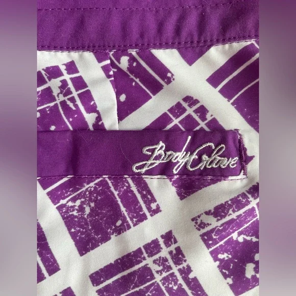 Y2K Body Glove Board Shorts Women’s Purple & White NEW - Picture 8 of 9
